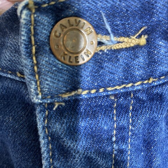 Vintage 1980's Calvin Klein Jeans High Rise Size 14 Made in the USA 100% Cotton - Picture 10 of 12